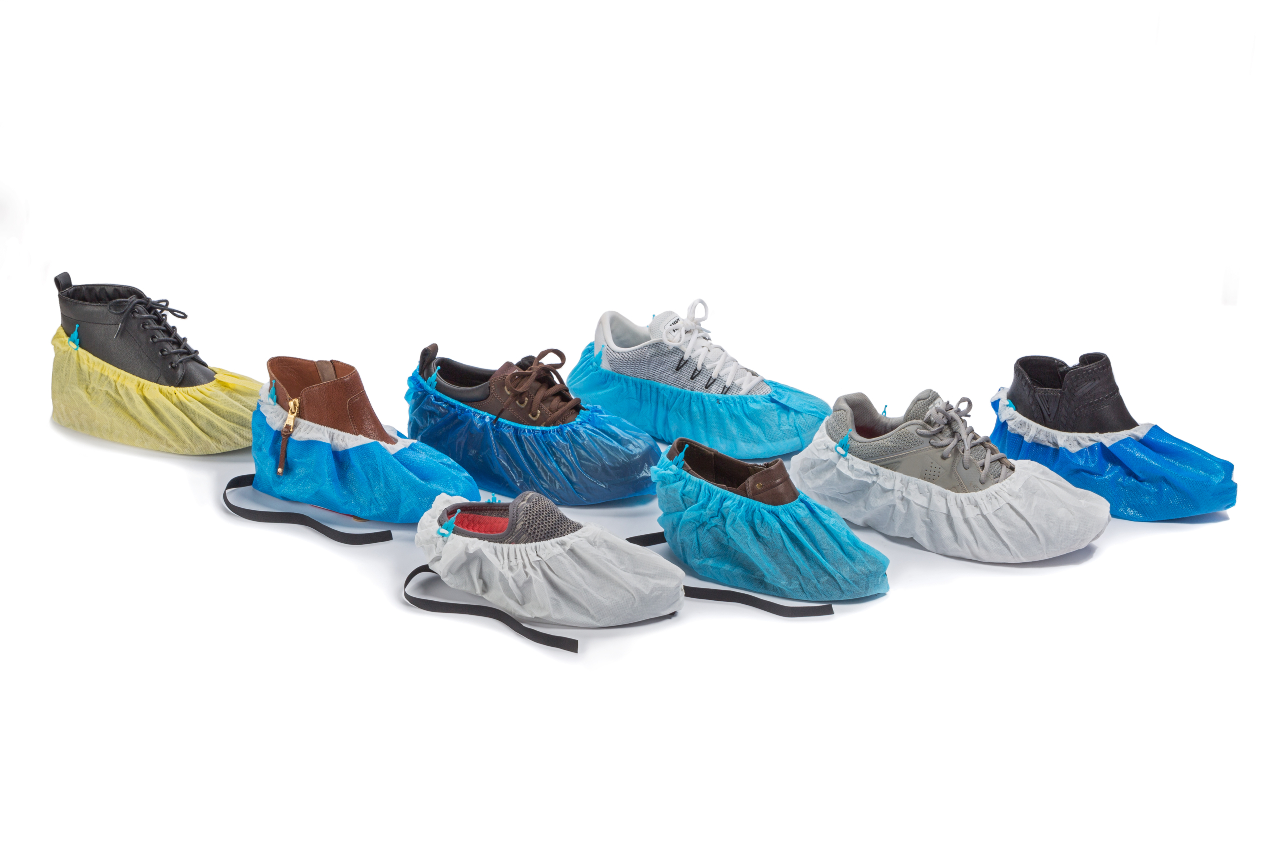 BootieButler dispensers and removers for healthcare organizations allow for hands-free dispensing and removing of shoe covers.