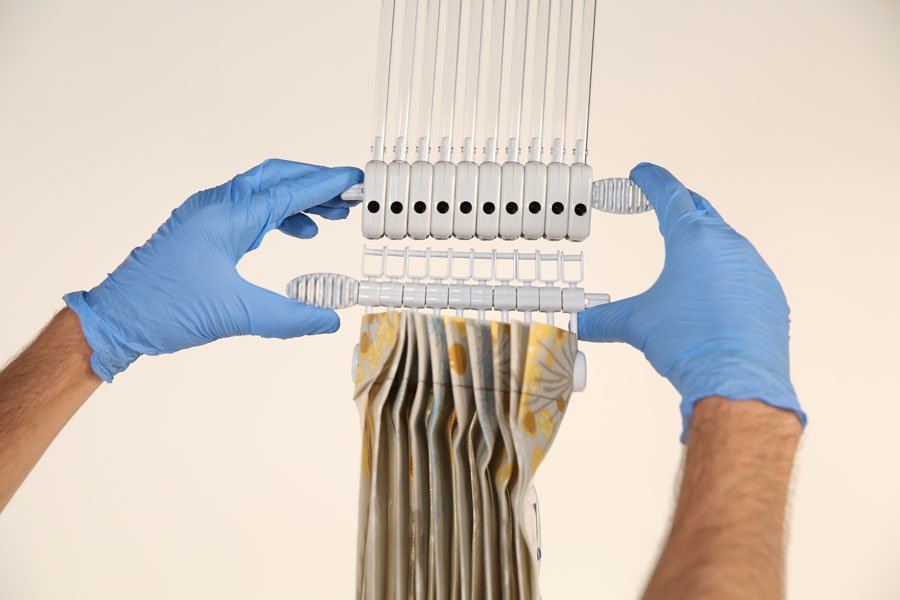 Rapid Refresh privacy curtains allow for quick changes with no special tools or ladders.